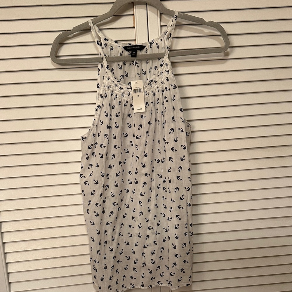 Banana Republic Anchor Patterned Tank NEW